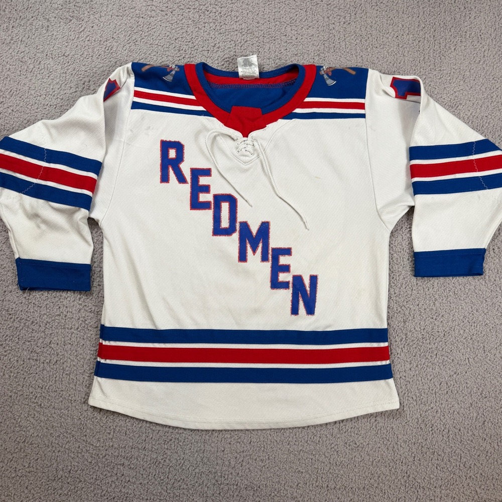 Vintage McGill Redmen Hockey Jersey Athletic Knit Youth Large Adult XS College